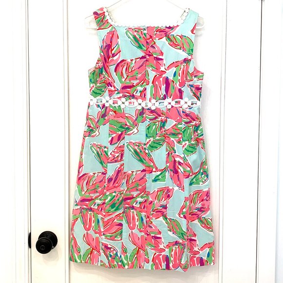 Lilly Pulitzer Rosie Shift Dress Multi In the Vias size 10 - Picture 4 of 7